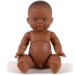 poupée garçon africain minikane-detail
