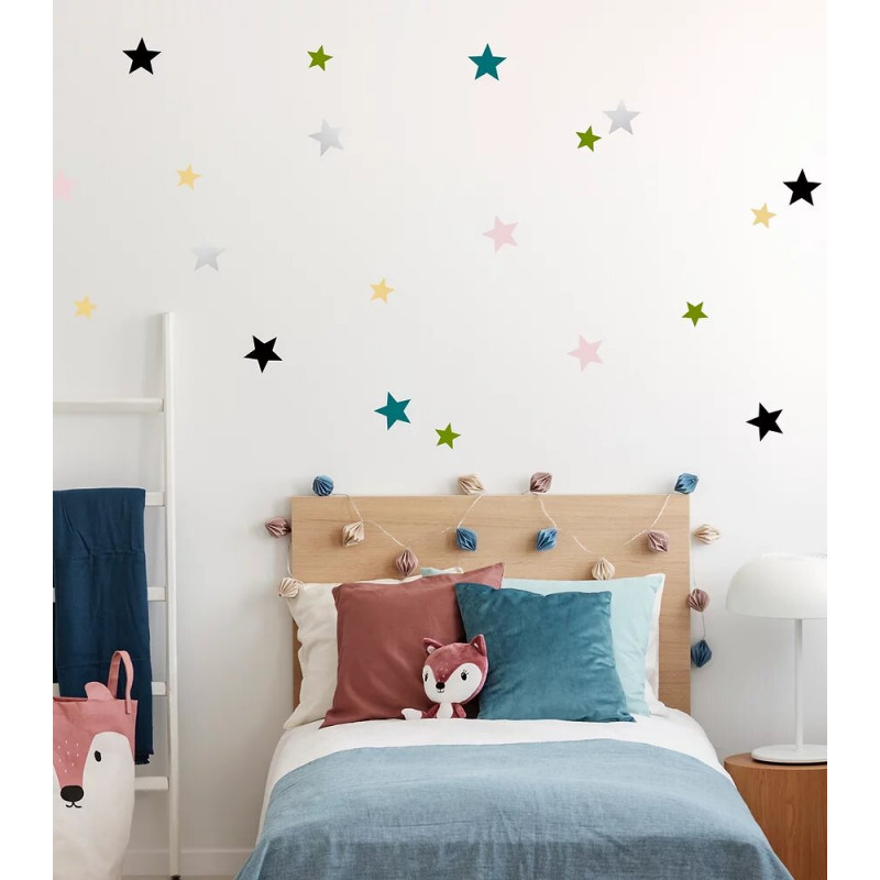 Stickers étoile multicolores pour décorer une chambre