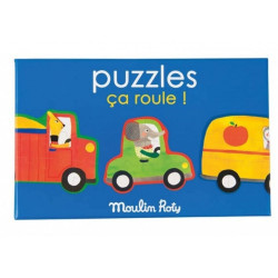 4 puzzles sur les véhicules et la route à assembler-detail