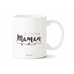 Mug Je t'aime Maman de Manahia-detail