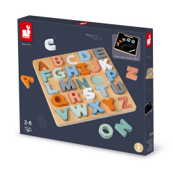 Puzzle alphabet en bois - janod-detail