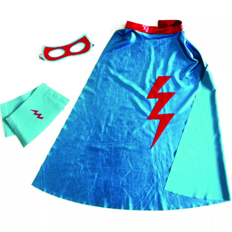 Kit complet déguisement Super Héros Bleu de la marque Ratatam
