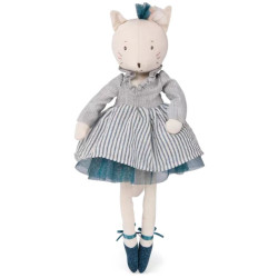 Grande poupée chat de 40cm - Collection La petite école de danse de Moulin Roty-detail