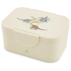 Boîte à lunch avec des motifs dinosaures de la marque Konges Slojd-detail
