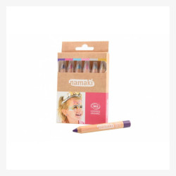 Kit de 6 crayons de maquillage, couleur rose, mondes enchantés - Namaki Cosmetics-detail