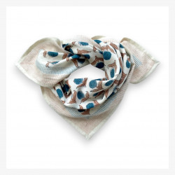 Petit foulard manika lotus "Chamallow" - Apaches Collections-detail