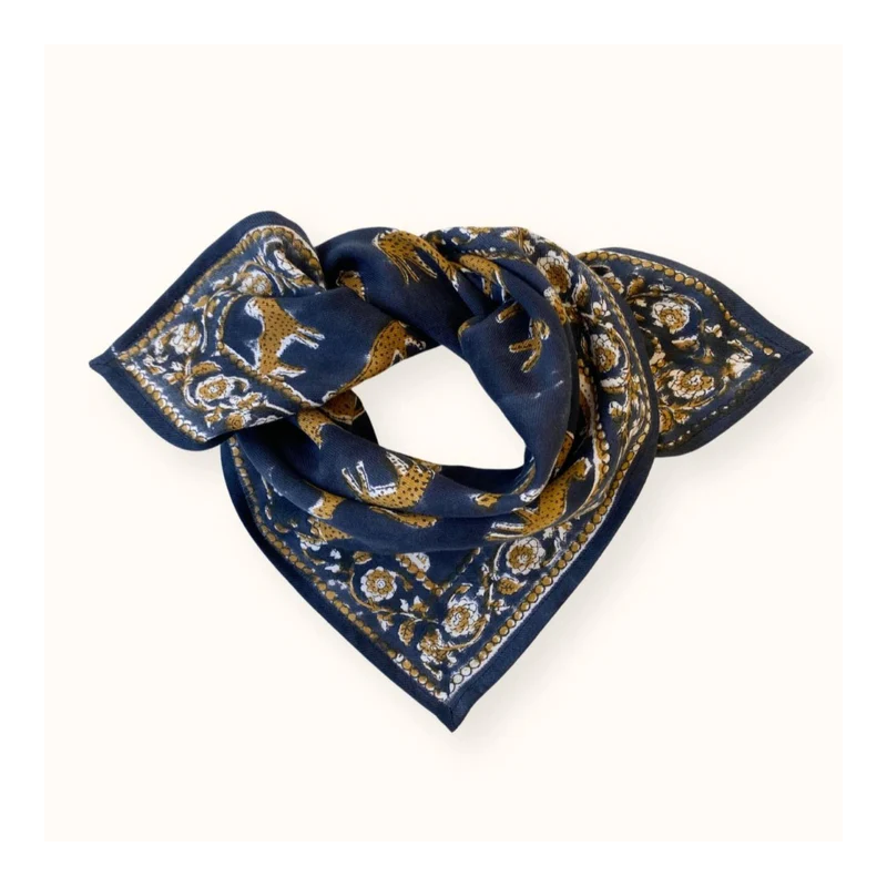 petit foulard manika Bengale orage de la marque Apaches Collections